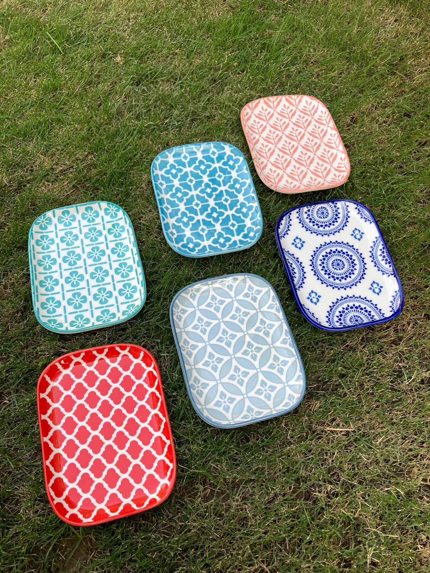 Danny Home Multicolour Small Platters 6Pcs.