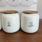 Danny Home Ceramic Tea Coffee Sugar Jar Set 3Pcs