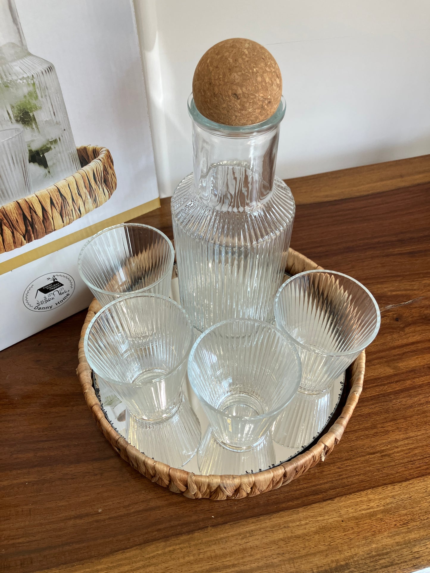 Danny Home Glass Juice Jar Set 6Pcs