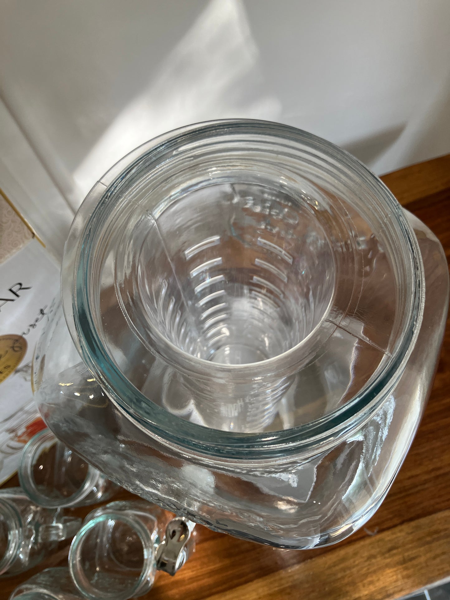 Danny Home Glass Dispenser & Mason Jars 5Pcs