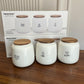 Danny Home Ceramic Tea Coffee Sugar Jar Set 3Pcs