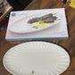 Symphony Groove Oval Serving Tray