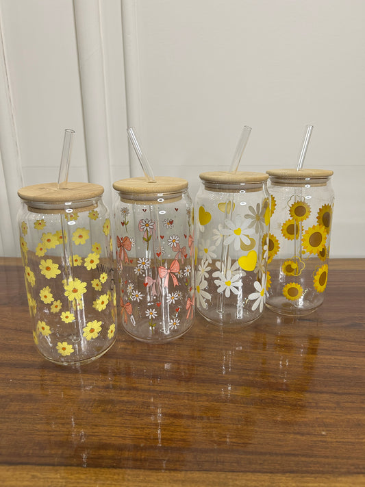Summer Floral Sipper 1Pcs