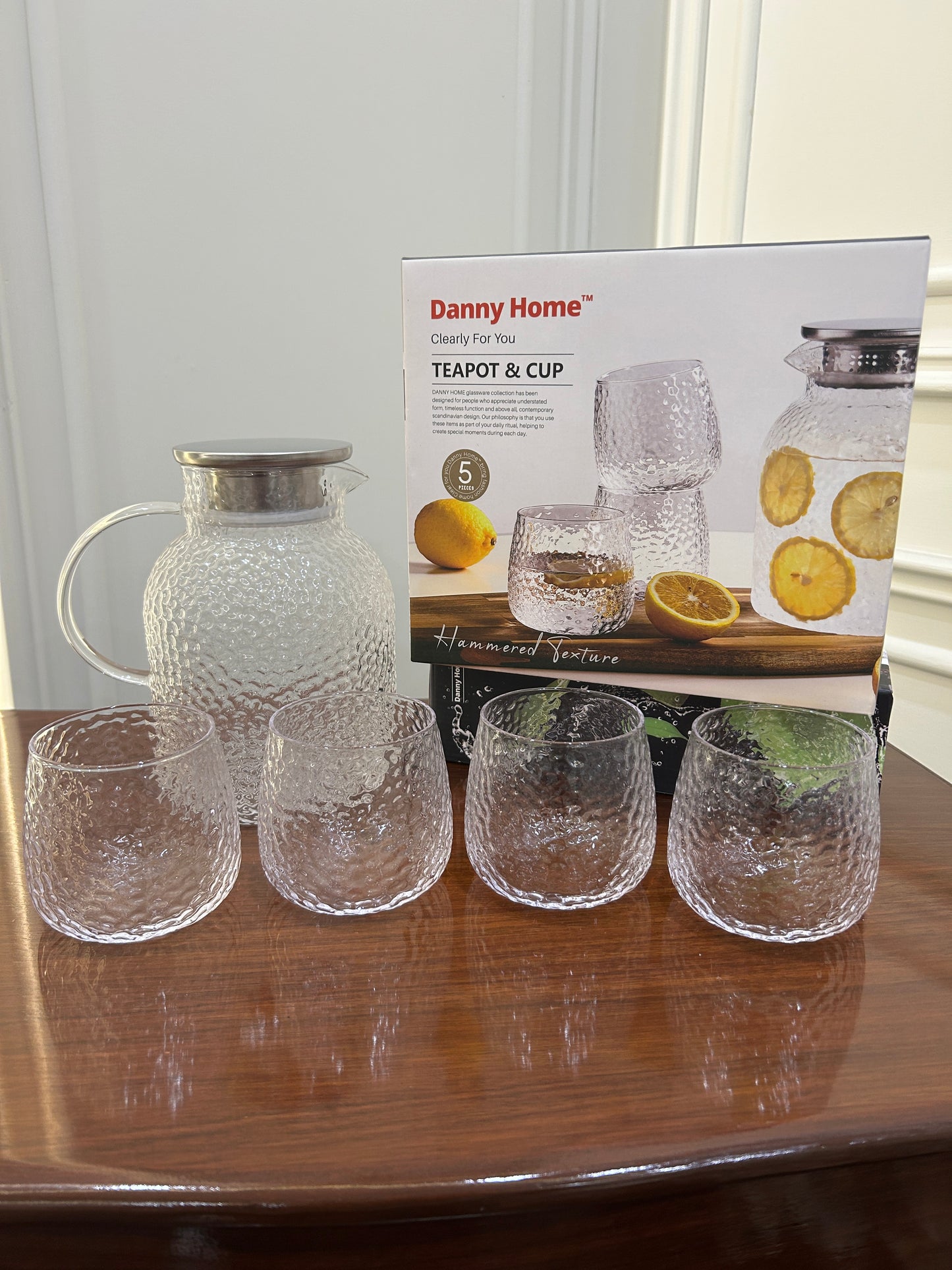 Danny Home Hammered Texture Water Set 5Pcs