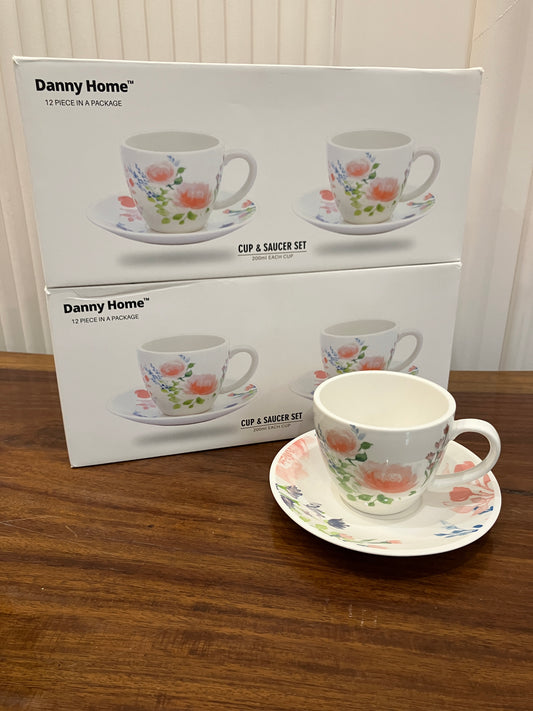 Danny Home Cup Saucer Set 6Pcs