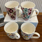 Danny Home Floral Printed Mug 4Pcs