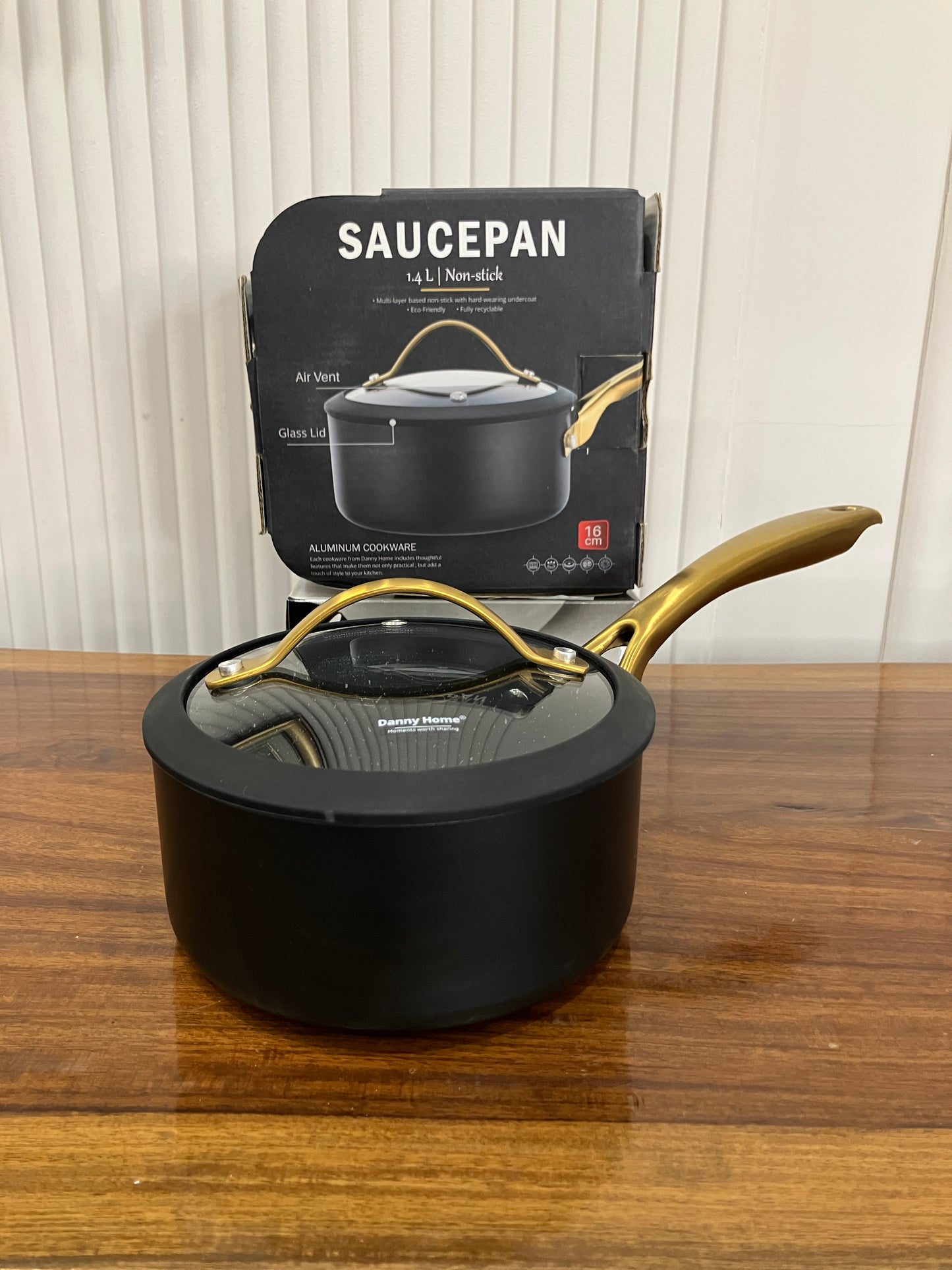 Danny Home Aluminium Non-Stick Sauce Pan 1.4L