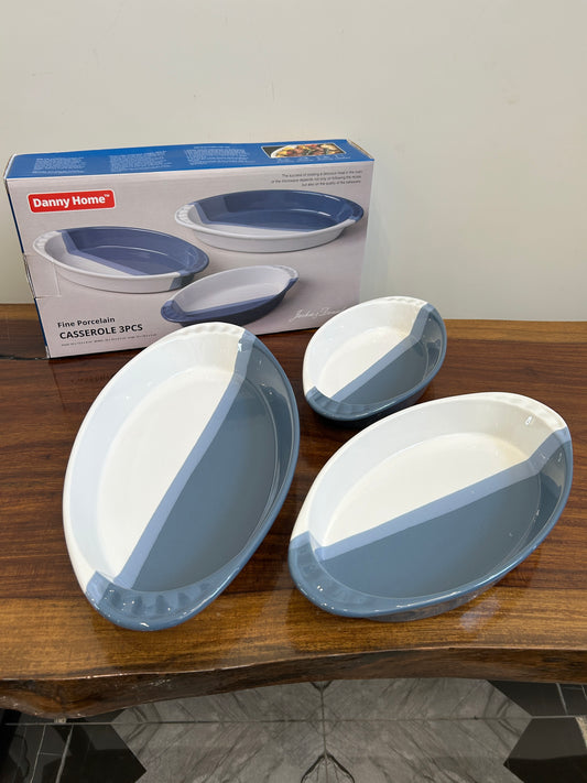 Danny Home Oval Casserole Dishes 3Pcs