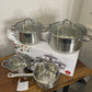 Danny Home Stainless Steel Cookware Set 7Pcs