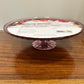Danny Home Large Glass Cake Stand Purple