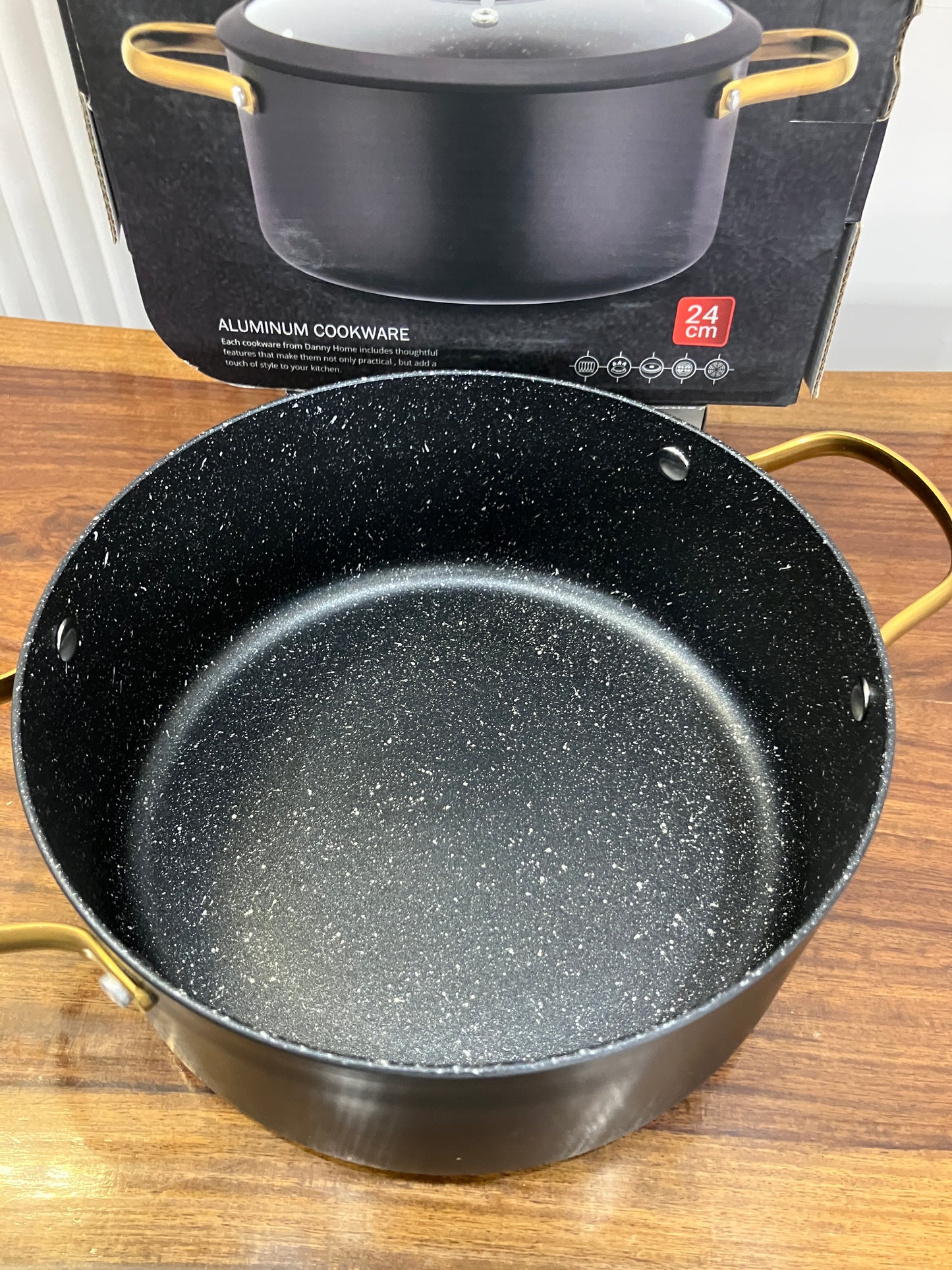 Danny Home Aluminium Non-Stick Casserole 4.5L