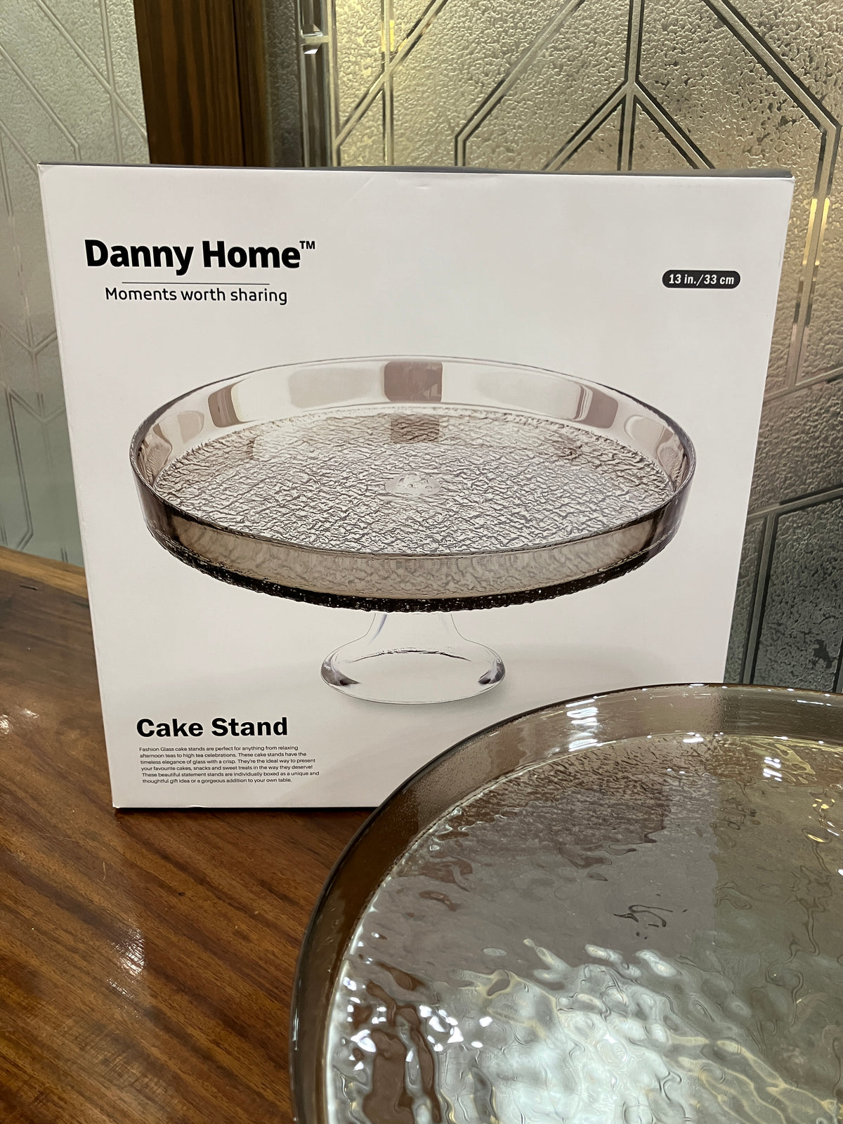 Danny Home Glass Cake Dish