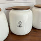 Danny Home Ceramic Tea Coffee Sugar Jar Set 3Pcs