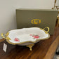Angela Pink Rose Porcelain Dish 1Pcs