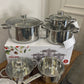 Danny Home Stainless Steel Cookware Set 9Pcs