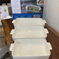 Danny Home White Porcelain Bakeware Casserole 3Pcs