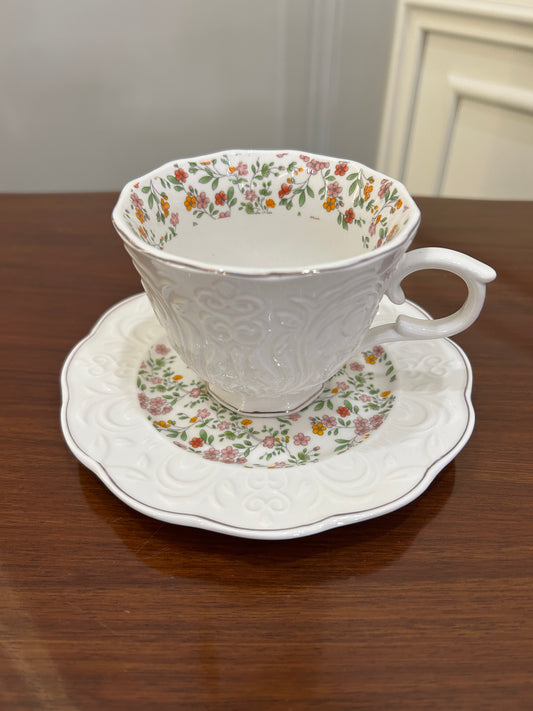 Premium Floral Cup Saucer Set 12Pcs