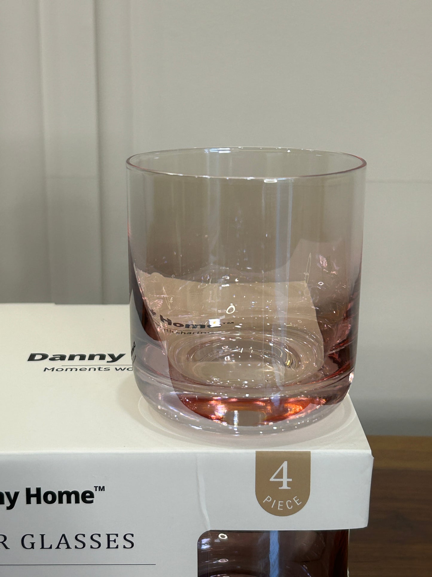 Danny Home Pink Gradient Glass 4Pcs (310ml)