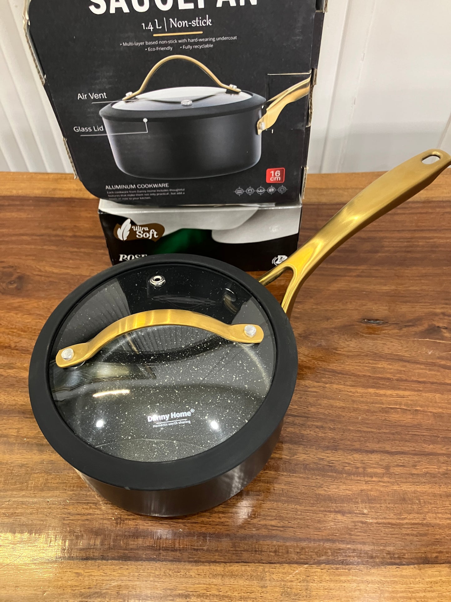 Danny Home Aluminium Non-Stick Sauce Pan 1.4L