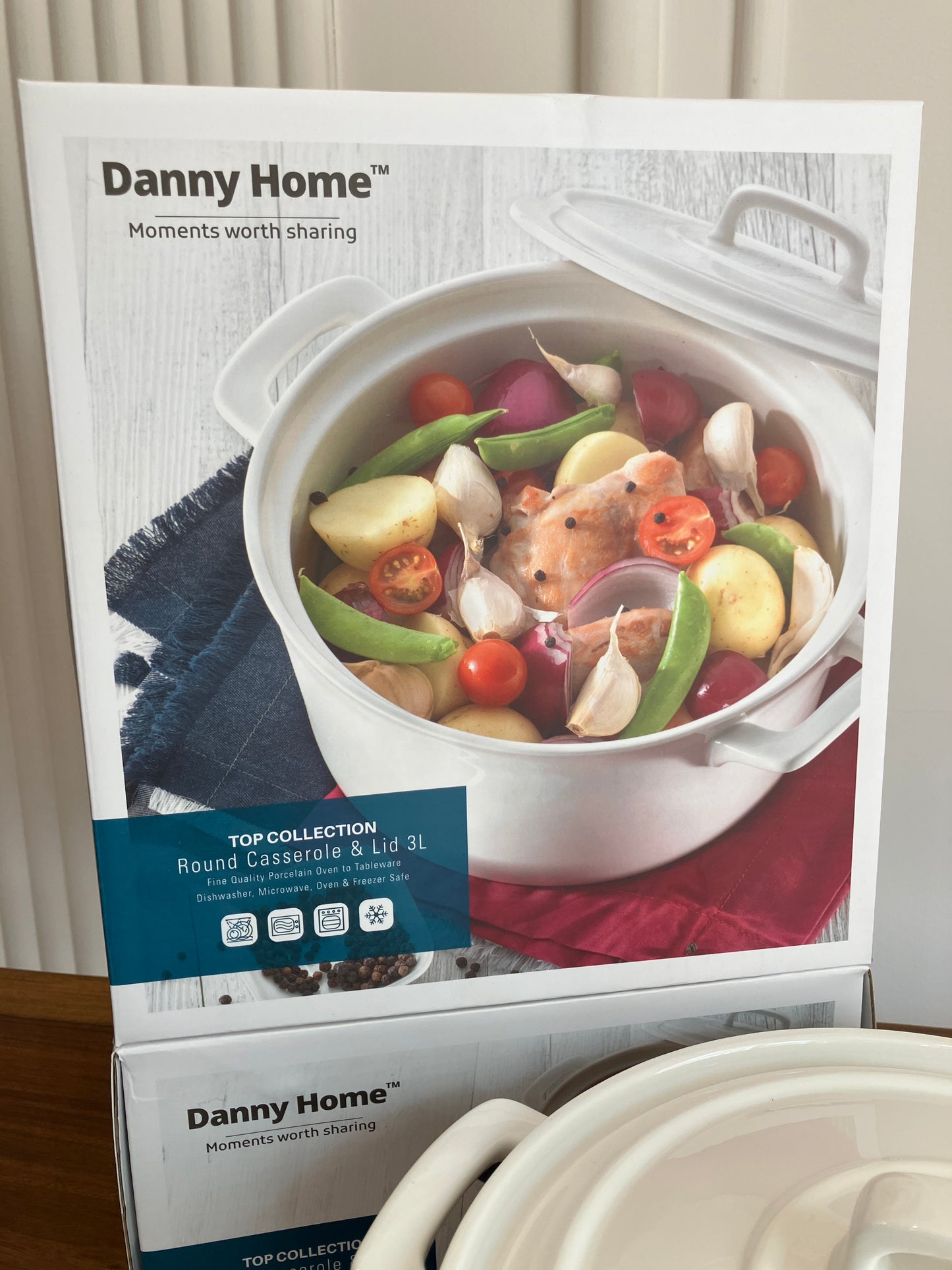 Danny Home Round Casserole & Lid 1Pcs