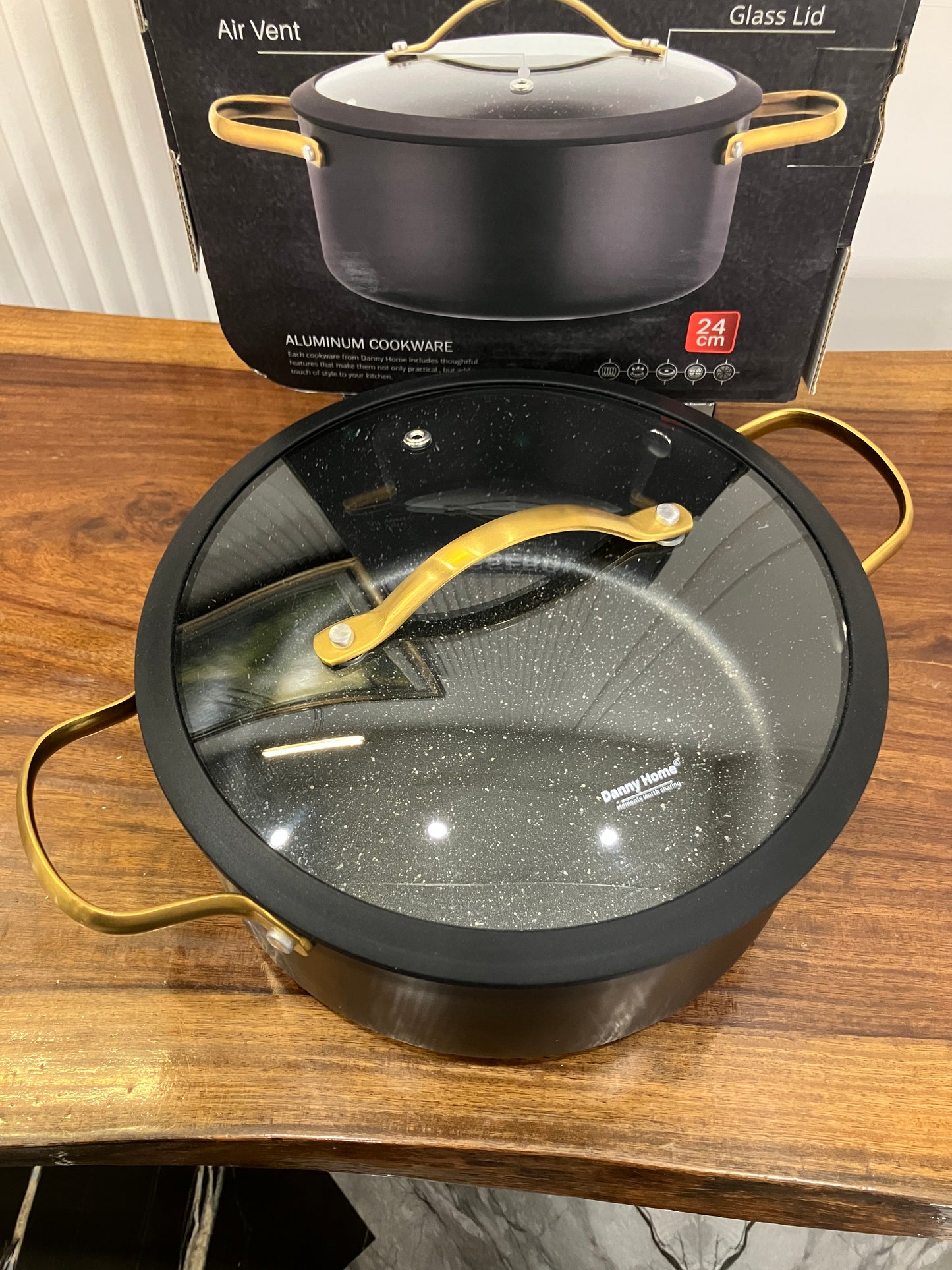 Danny Home Aluminium Non-Stick Casserole 4.5L