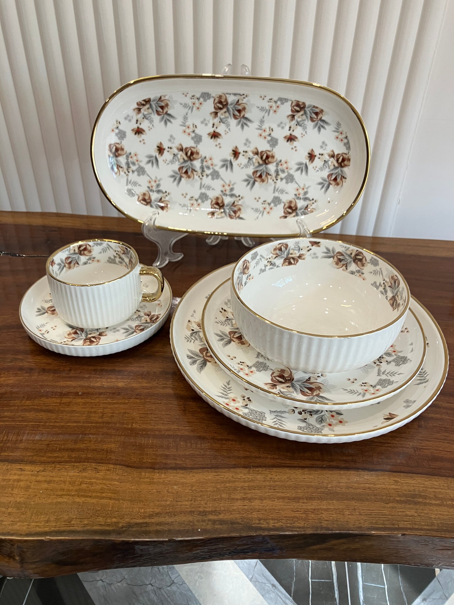 Danny Home Autumn Gold Breakfast Set 32Pcs