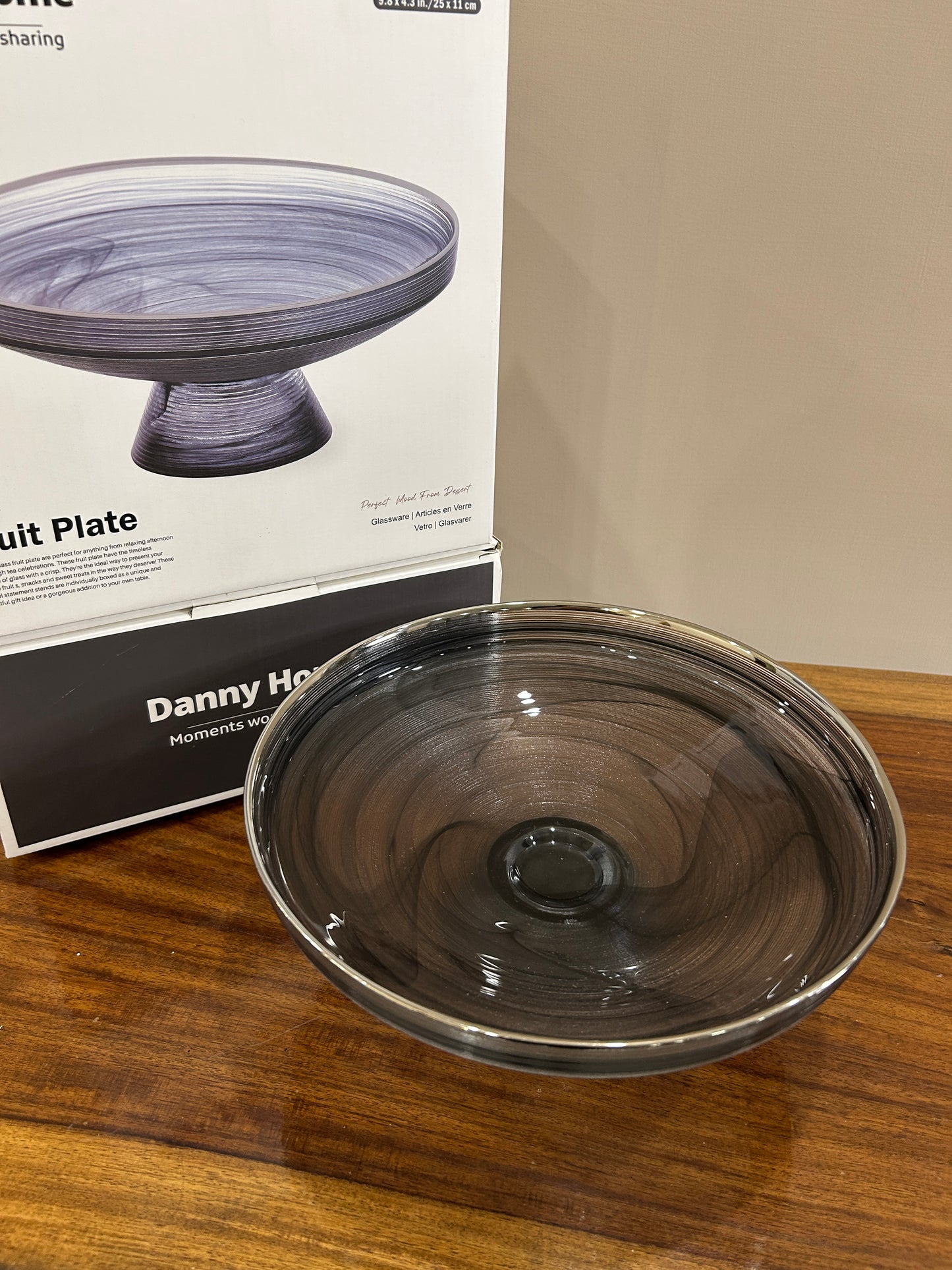 Danny Home Eclipse Glass Fruit Plate (Small)