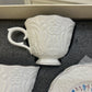 Premium Blue Floral Cup Saucer Set 12Pcs