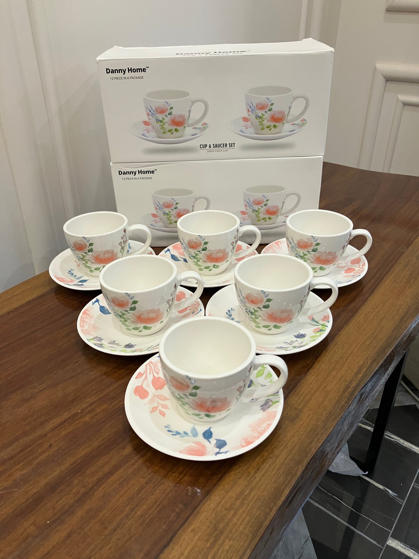 Danny Home Cup Saucer Set 6Pcs