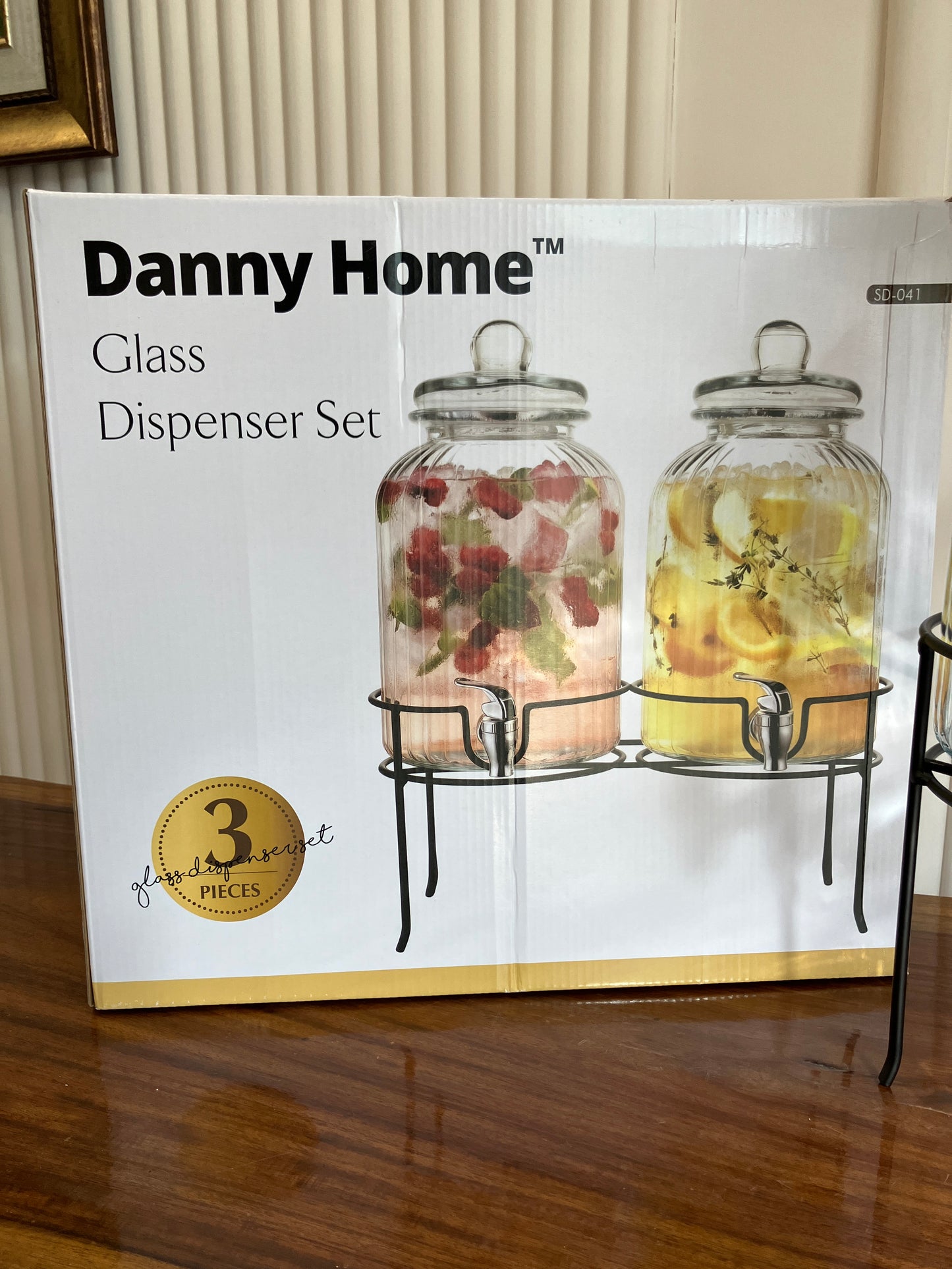Danny Home Glass Dispenser 3Pcs
