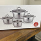 Danny Home Stainless Steel Cookware Set 7Pcs