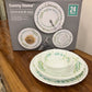 Danny Home Opal Forest Green Dinner Set 24Pcs