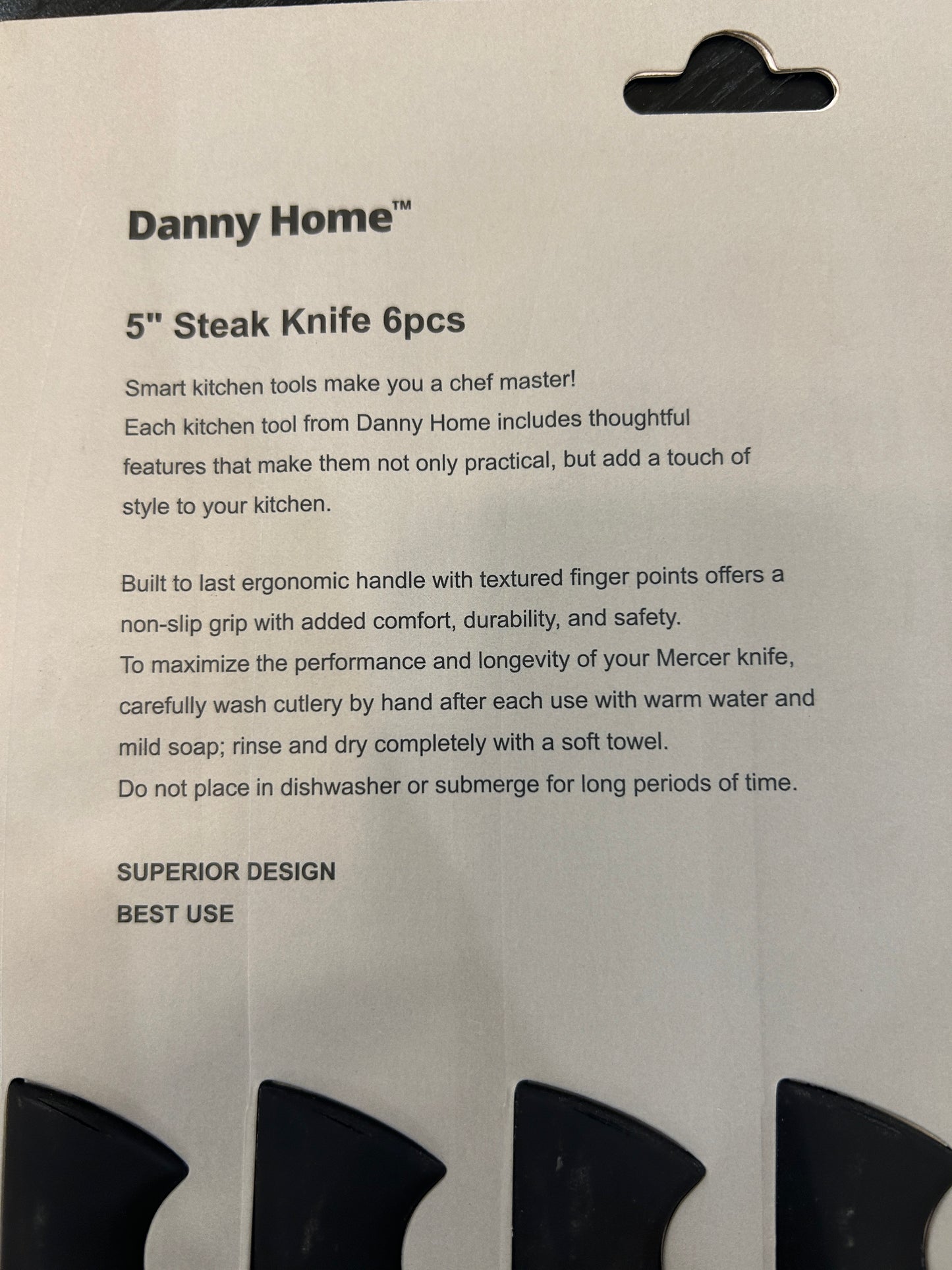Danny Home Steak Knife Set 6Pcs