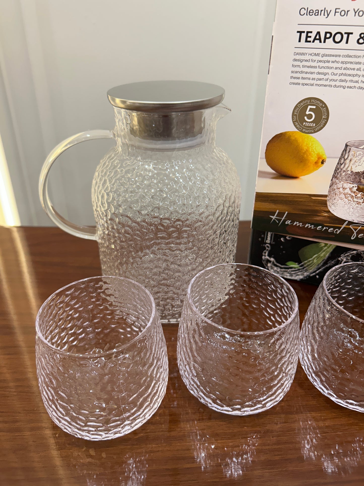 Danny Home Hammered Texture Water Set 5Pcs