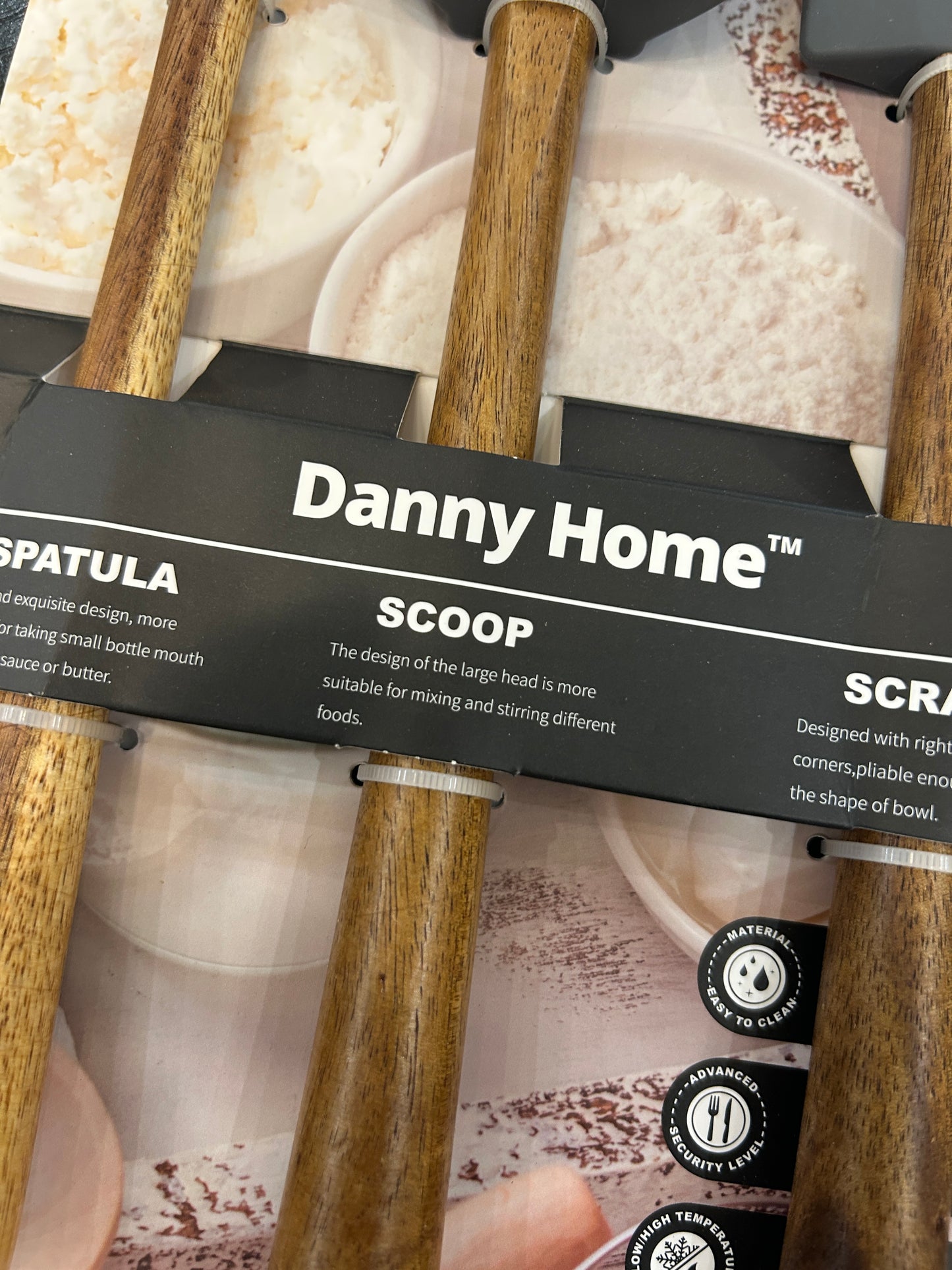 Danny Home Silicone Baking Spatula 3Pcs