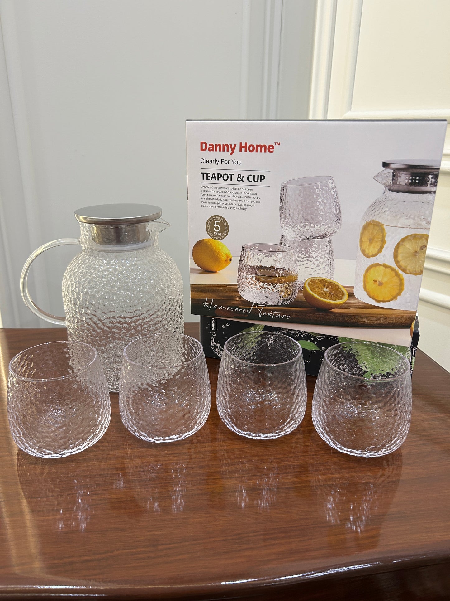 Danny Home Hammered Texture Water Set 5Pcs