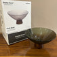 Danny Home Smoky Glass Pedestal Fruit Bowl (Large)