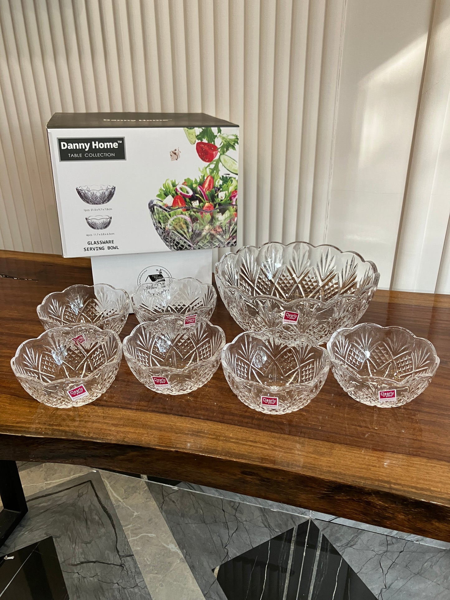 Danny Home Dessert Bowl Set 7Pcs