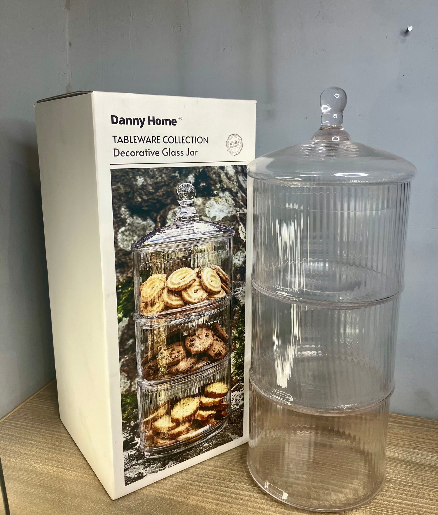 Danny Home Decorative Glass Jar