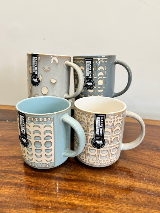 Danny Home Calligraphy Mugs 4Pcs