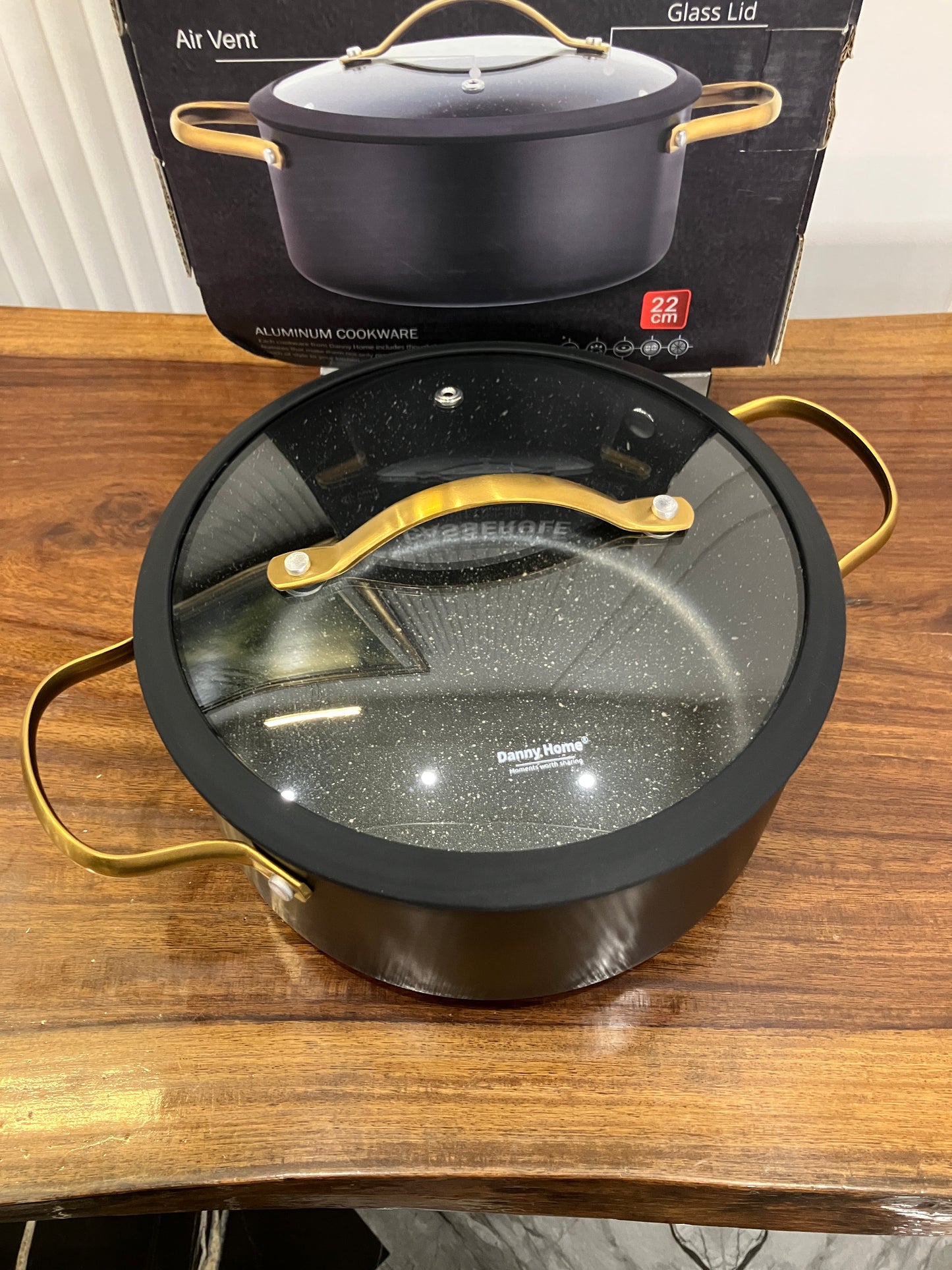 Danny Home Aluminium Non-Stick Casserole 3.6L