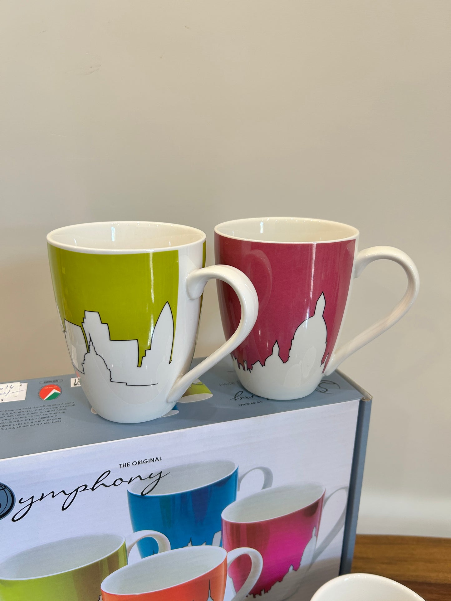 Symphony Bright City Mugs 4Pcs