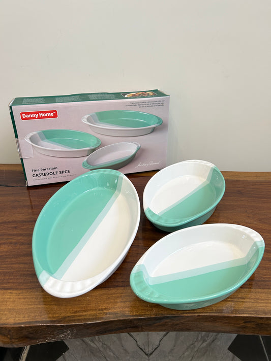 Danny Home Oval Casserole Dishes 3Pcs