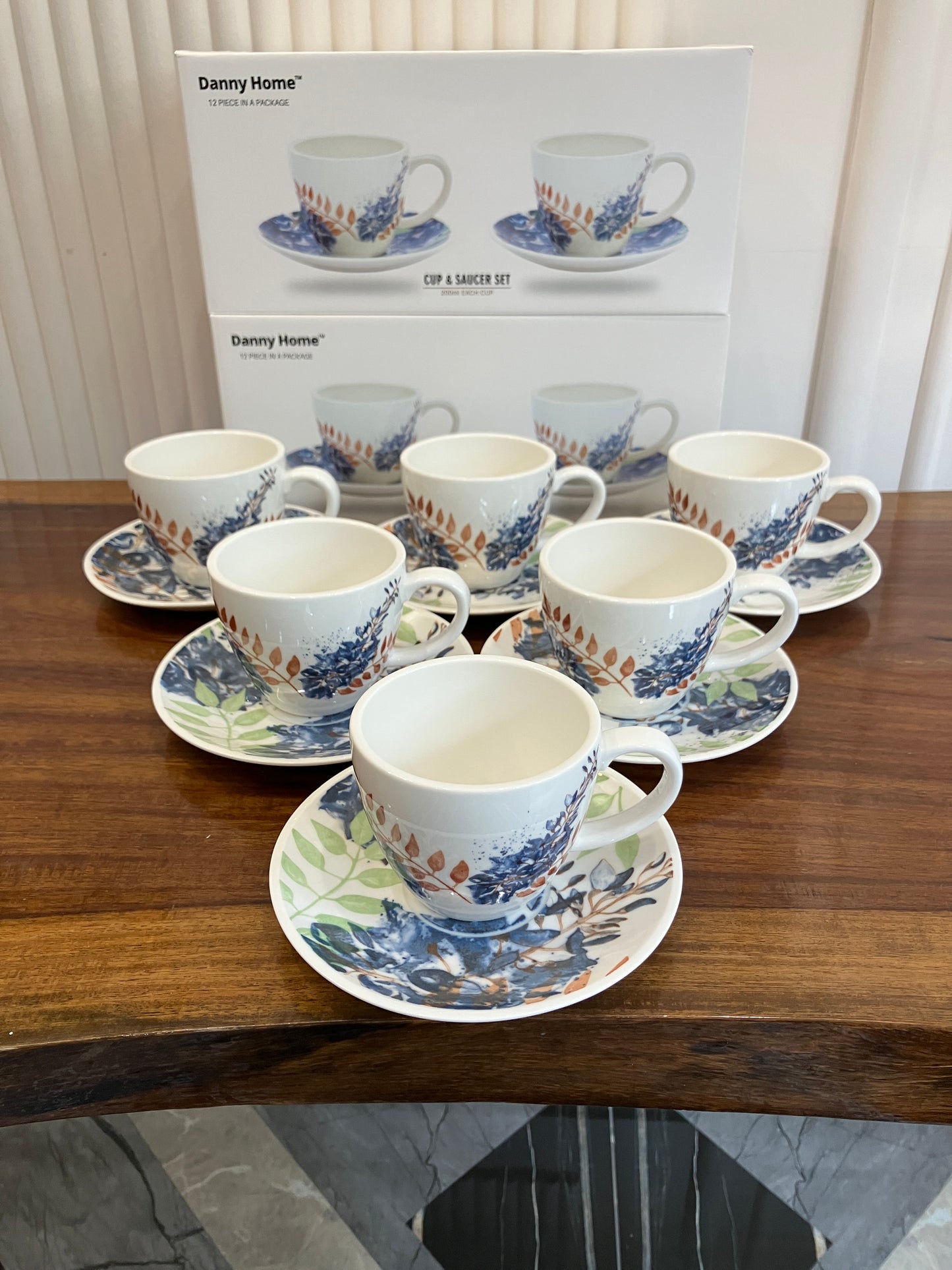 Danny Home Cup Saucer Set 6Pcs