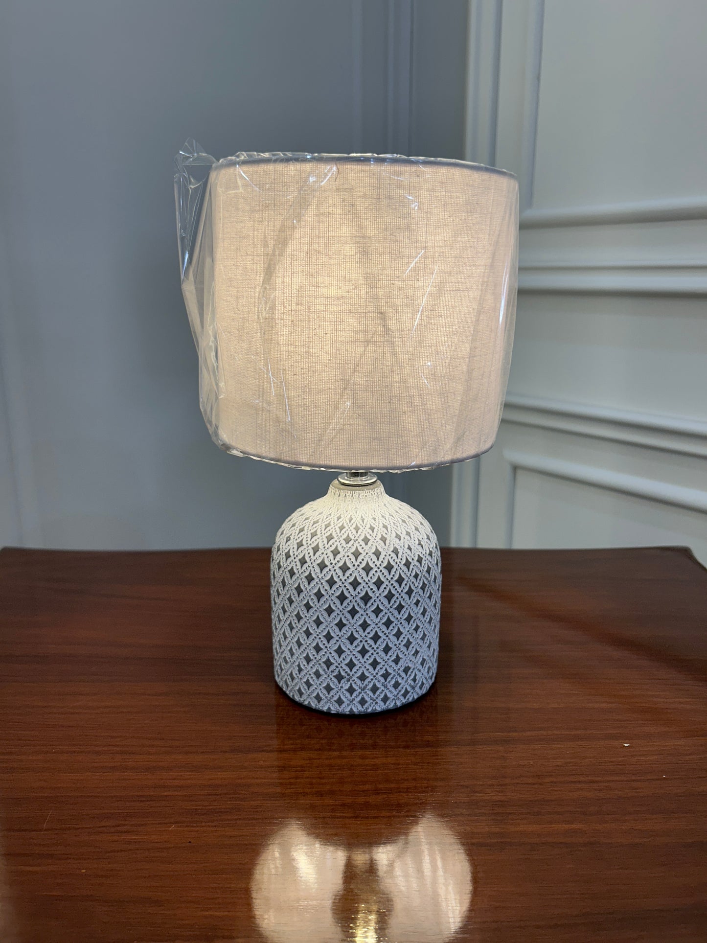 Danny Home Dark Grey Ceramic Table Lamp 1Pcs
