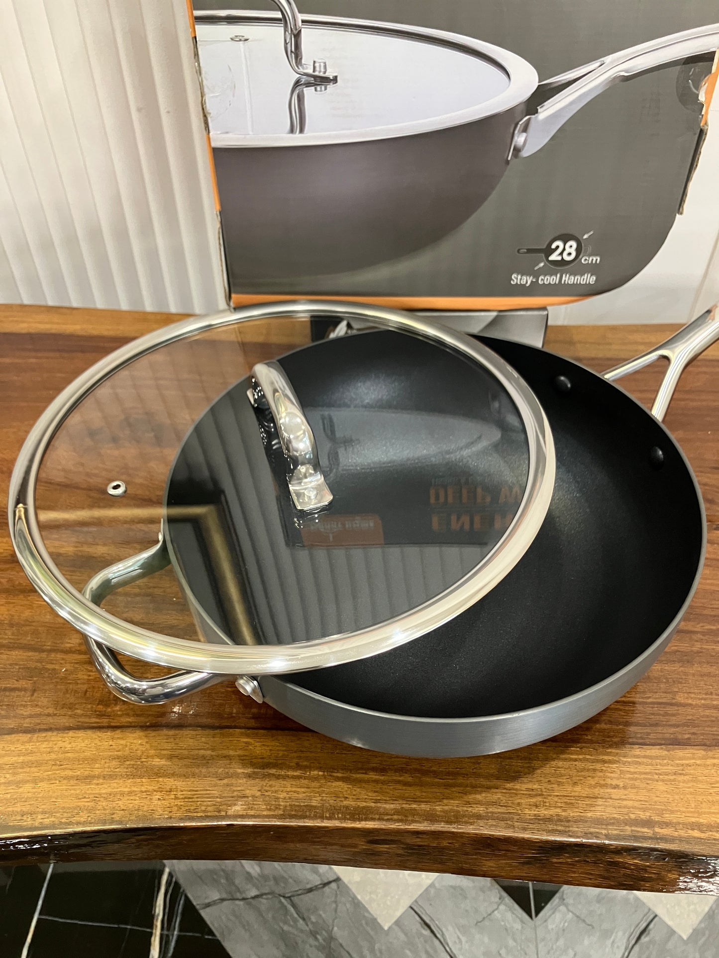 Danny Home Aluminium Non-Stick Energy Wok 28cm
