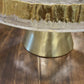 Golden Fancy Glass Platter Large