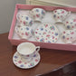 Premium Pastel Petals Cup Saucer Set 12Pcs
