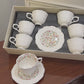 Premium Floral Cup Saucer Set 12Pcs