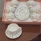 Premium Blue Bloom Cup Saucer Set 12Pcs